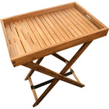 Hidcote Teak Butlers Tray & Folding Stand