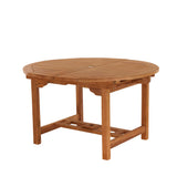 Avon Teak Oval Extending Dining Table