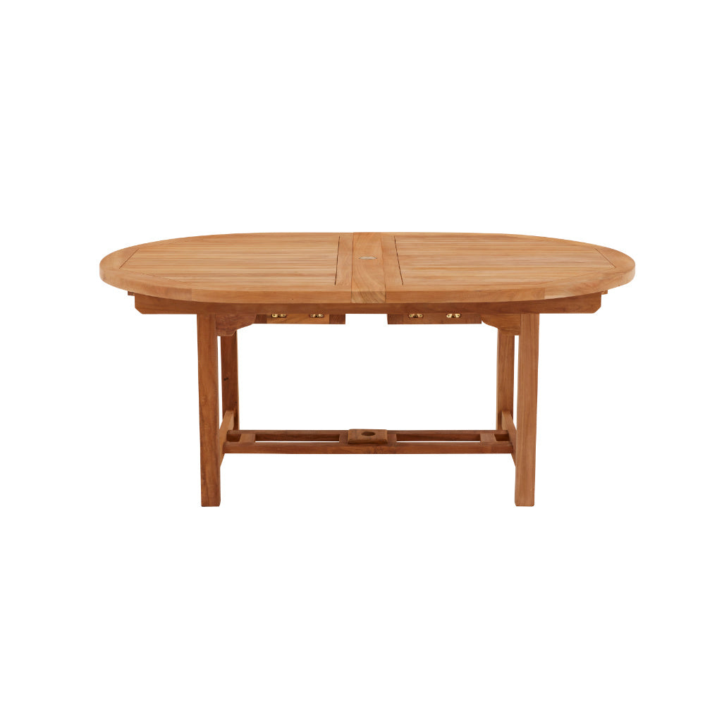 Avon Teak Oval Extending Dining Table