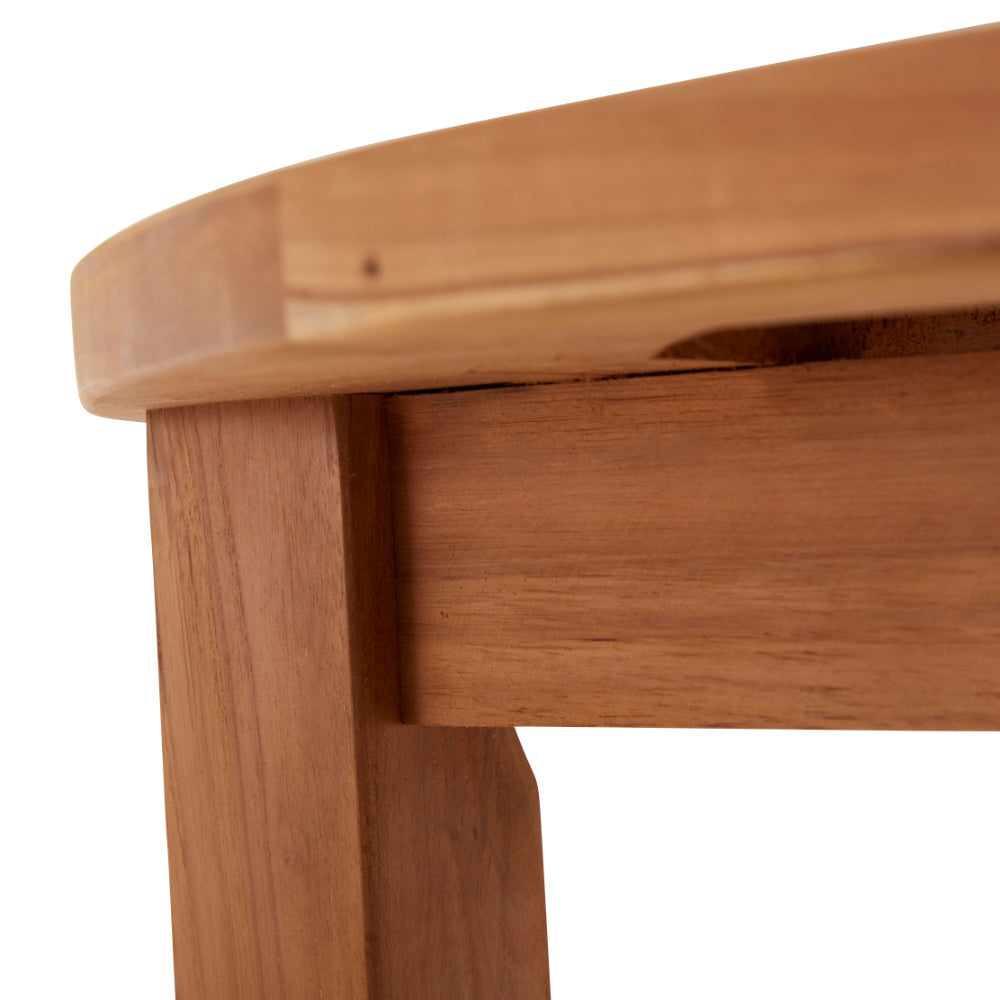 Churn Teak Round Table 150cm & 8 Henley Stacking Armchairs
