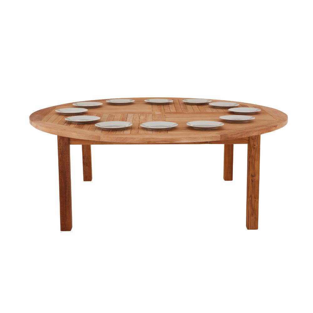 Churn Teak Round Deep Table 160cm