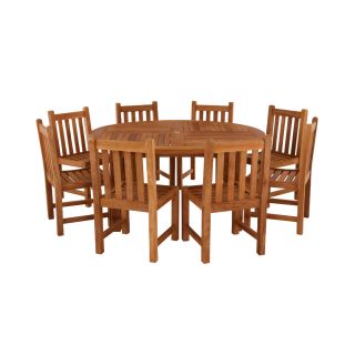 Churn 8 Seater Teak Table 160cm with Grisdale Side Chairs.