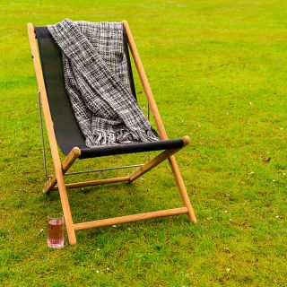 Sindos Traditional Teak Beach Deck Chair